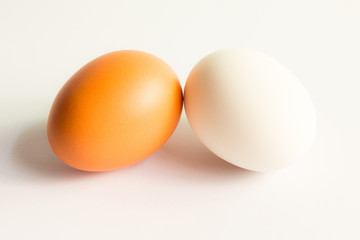 eggs isolated on white background