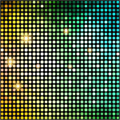  Colorful Dots Abstract Disco background. Vector Background