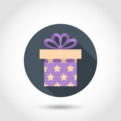 Flat Gift box colorful icon