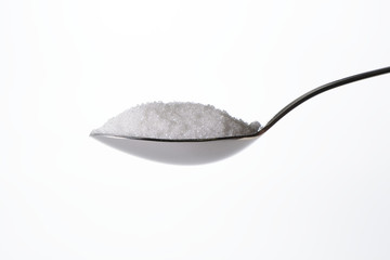 Azúcar en una cuchara