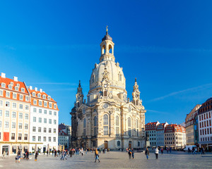 Fototapeta na wymiar Dresden. Frauenkirche church.
