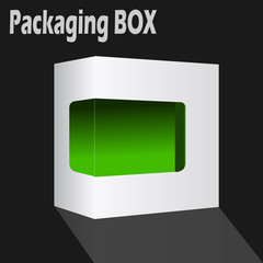 Packaging box vector.