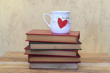 Books and love tea