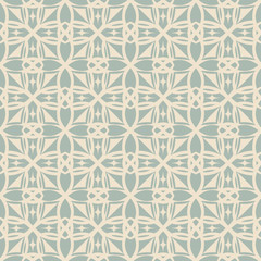 Elegant antique background image of round curve cross geometry pattern.
