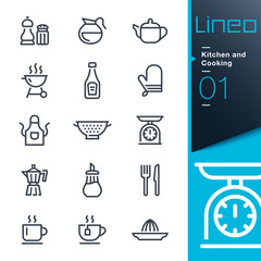 Lineo - Kitchen and Cooking line icons