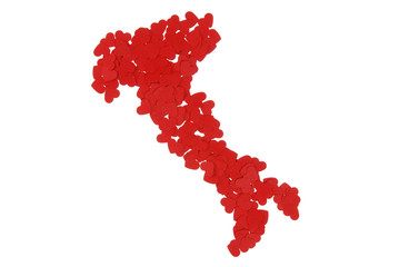 Obraz premium contour of the Italy