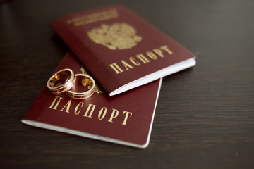 Wedding rings and Russian passports