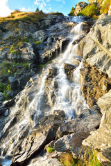 
Waterfall in Carpathian Mountains