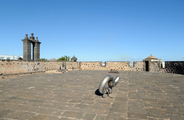 Art contemporain au Castillo de San José à Arrecife à Lanzarote