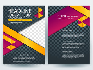 Abstract vector modern flyers brochure / annual report /design templates / stationery with white background in size a4