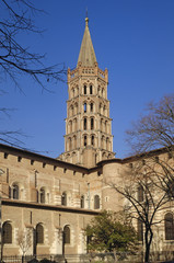 Fototapeta premium Basilica of Saint Sernin in Toulouse, France