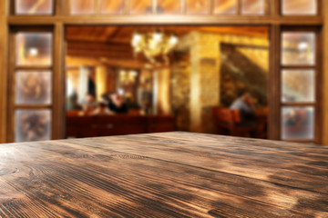 wooden desk space and interior 