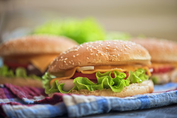 home made burgers