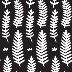 Fototapeta na wymiar Leaf seamless pattern background vector. Leaf textile pattern. 