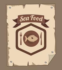 sea food fish design 