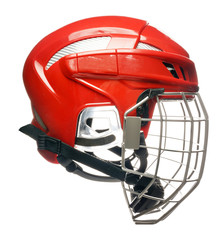 Hockey helmet isolated