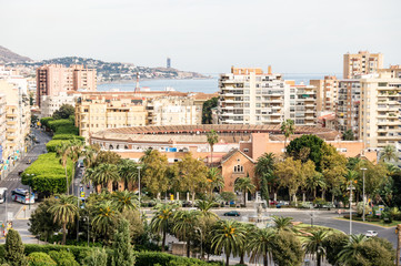 Fototapeta na wymiar bullring in Malaga, Spain