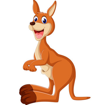 illustraion of Cute kangaroo cartoon