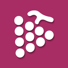 Logo raisin. Grappe.