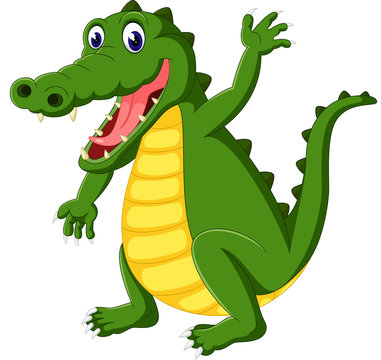 illustration of Cute crocodile cartoon