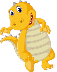 illustration of Cute dinosaur cartoon