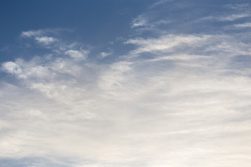 beautiful sky with clouds at dawn