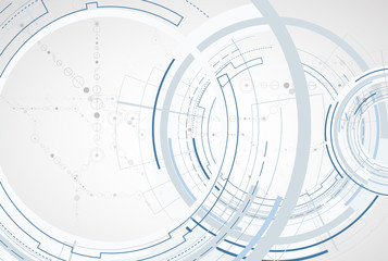 Scientific Future Technology. For Business Presentation. Flyer, Poster Vector Concept Background