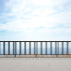 Balcony And Terrace Of Blur Nature Background