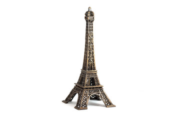 Fototapeta na wymiar Eiffel Tower isolated on white