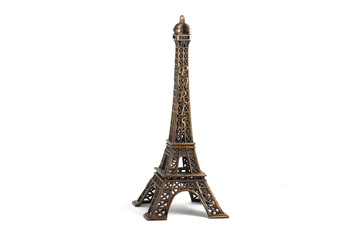 Eiffel Tower isolated on white
