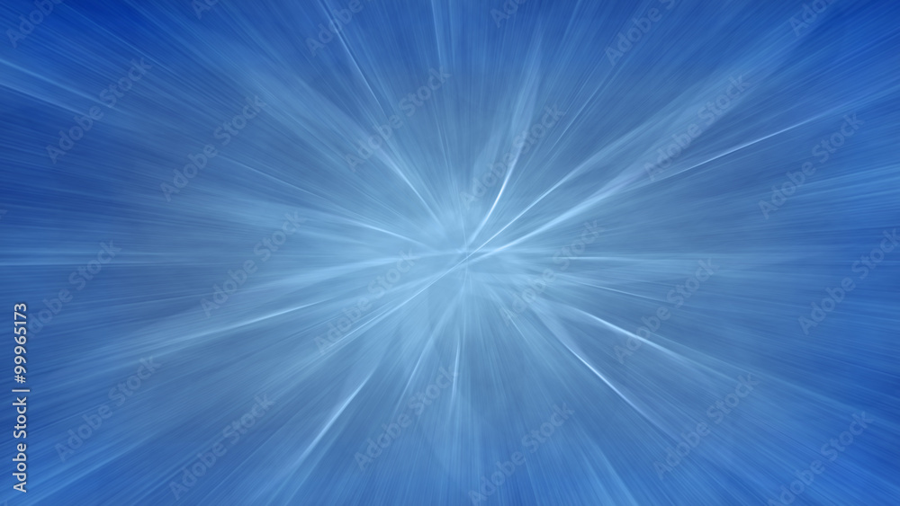 Poster Abstract motion blur blue chaotic textured background