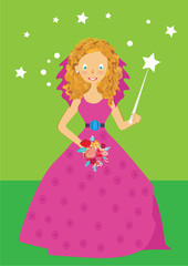 Plakat Illustration of beautiful princess