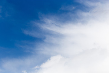 beautiful clouds on a blue sky