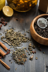 berries  tea composition