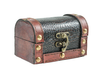 Closed wooden chest