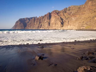 Rolgordijnen Beach at Los Gigantes, Tenerife, Canary Islands, Spain © salparadis