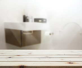 Table Top And Blur Interior of Background