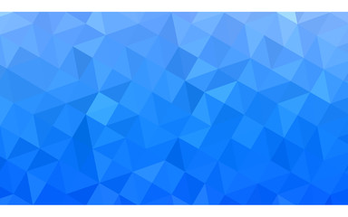 Blue polygonal design illustration, which consist of triangles and gradient in origami style.