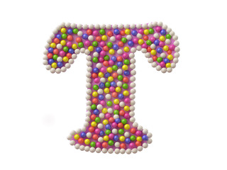 Candy Letter T