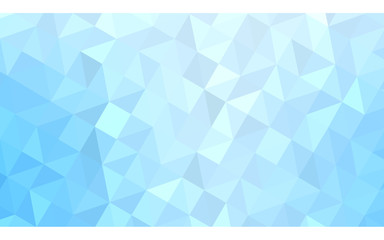 Blue polygonal design illustration, which consist of triangles and gradient in origami style.