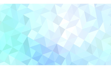 Blue polygonal design illustration, which consist of triangles and gradient in origami style.