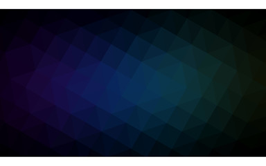 Obraz premium Multicolor dark green, blue polygonal design illustration, which consist of triangles and gradient in origami style.