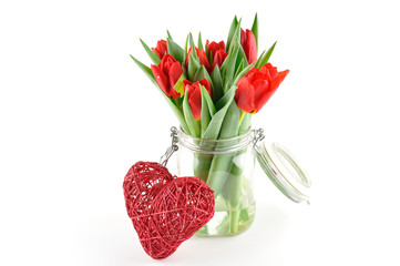 Tulips in a vase