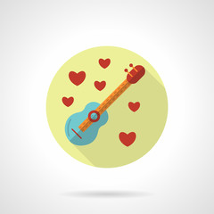 Love melody vector icon flat style