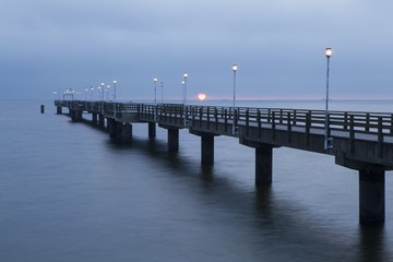 Ahlbeck at Baltic Sea on Usedom Island,Mecklenburg- Vorpommern,Germany.