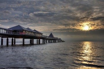Beach in Heringsdorf, Usedom Island in Germany 