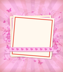 Pink floral background