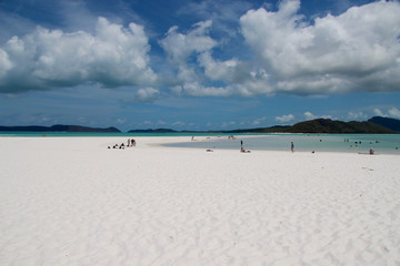 Teil des Whitehaven Beach in Australien. Aufgenommen im November 2015 auf der Whitsunday Insel.
