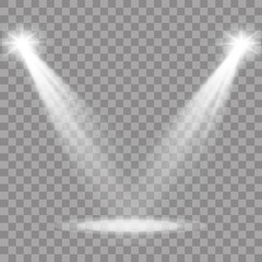 Vector spotlight. Light effect