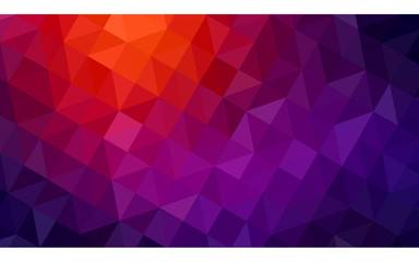 Fototapeta premium Multicolor dark pink, red, orange polygonal design illustration, which consist of triangles and gradient in origami style.